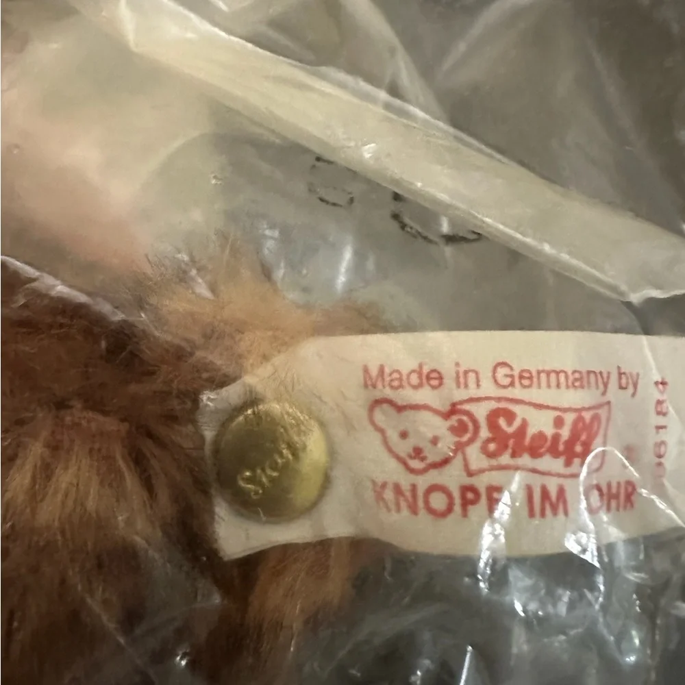 Steiff Little Maestro Hummel Mohair Teddy Bear New in Bag Wool Cotton Plush